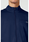 Navy - Cherokee Cherokee WW Revolution Men's Scrub Jacket - Detail 2 View