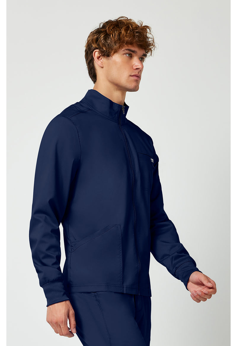 Navy - Cherokee Cherokee WW Revolution Men's Scrub Jacket - Right Side View