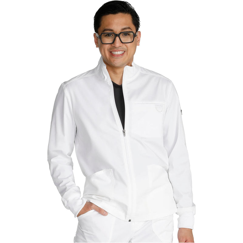 white - Men's Zip Front Jacket