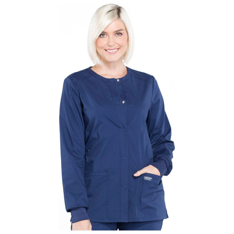navy - Snap Front Jacket