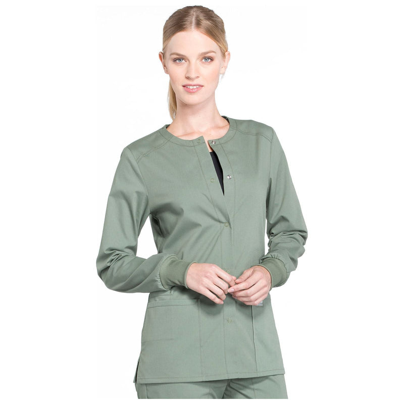 olive - Snap Front Jacket