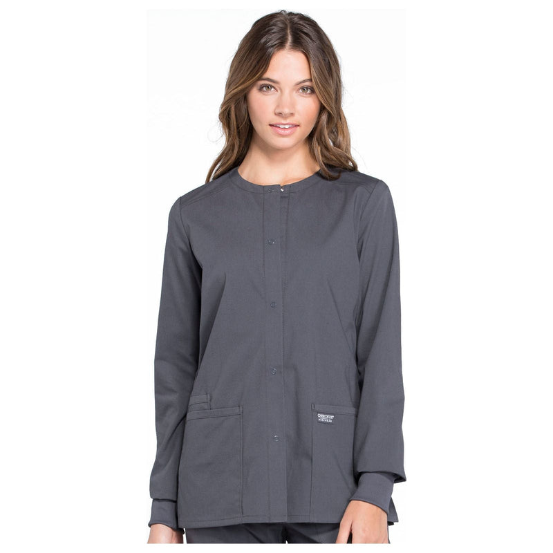 pewter - Snap Front Jacket