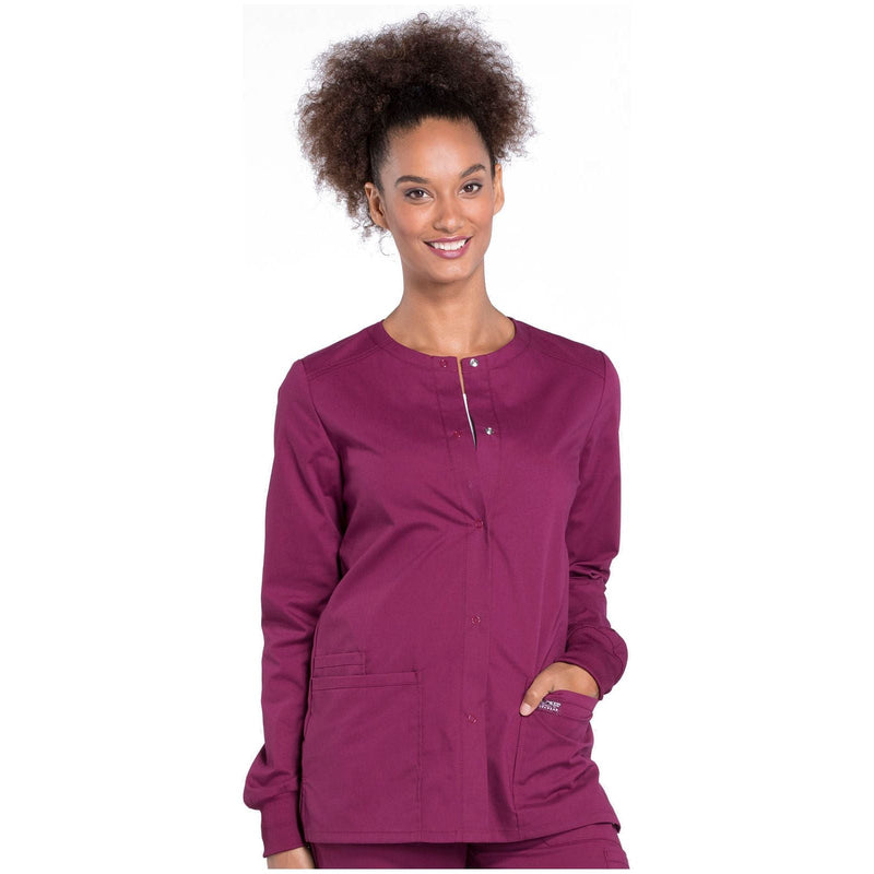 wine - Snap Front Jacket