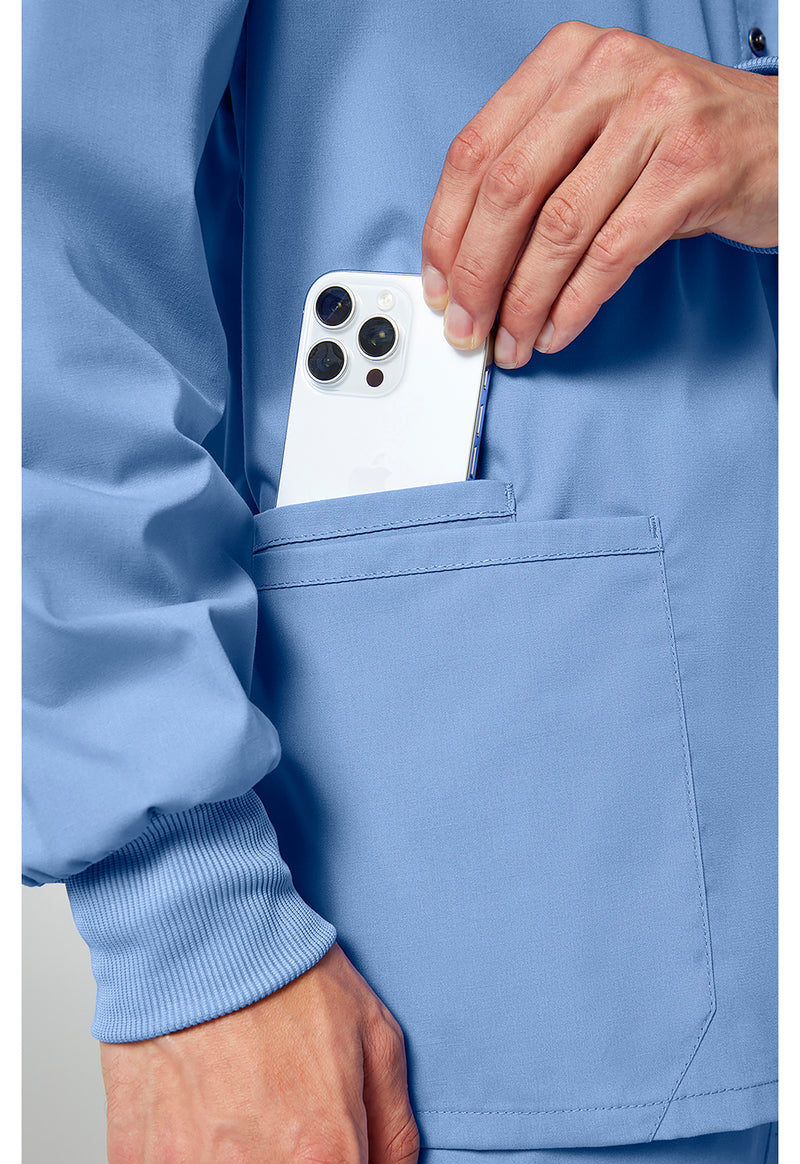 ciel blue - Men's Snap Front Jacket (View 3)