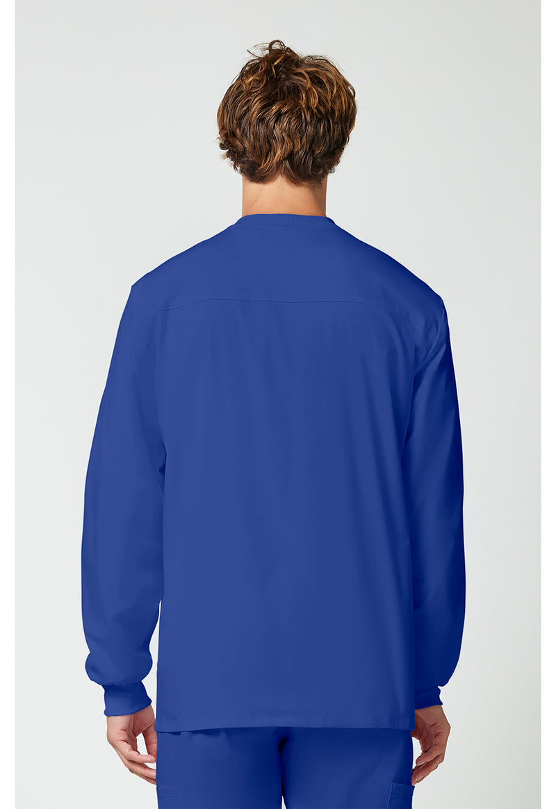 galaxy blue - Men's Snap Front Jacket (Back)