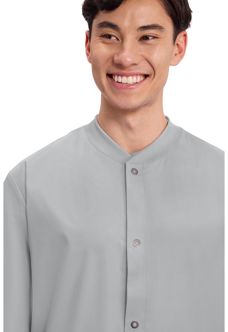 grey - Men's Snap Front Jacket (View 2)