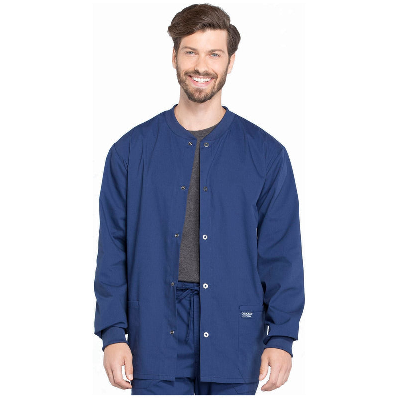 navy - Men's Snap Front Jacket