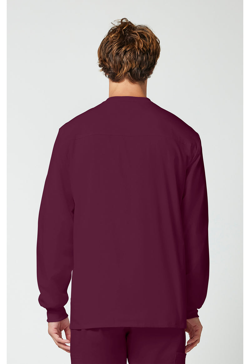 wine - Men's Snap Front Jacket (Back)