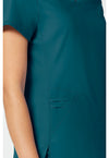 Caribbean Blue - Cherokee Cherokee WW Revolution Women's Scrub Top - Detail 3 View