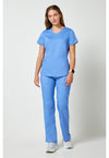 Ciel Blue - Cherokee Cherokee WW Revolution Women's Scrub Top - Detail 1 View