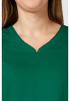 Hunter Green - Cherokee Cherokee WW Revolution Women's Scrub Top - Detail 2 View