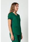 Hunter Green - Cherokee Cherokee WW Revolution Women's Scrub Top - Right Side View