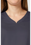 Pewter - Cherokee Cherokee WW Revolution Women's Scrub Top - Detail 2 View