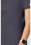Pewter - Cherokee Cherokee WW Revolution Women's Scrub Top - Detail 4 View