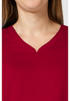 Red - Cherokee Cherokee WW Revolution Women's Scrub Top - Detail 2 View