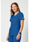 Royal - Cherokee Cherokee WW Revolution Women's Scrub Top - Left Side View