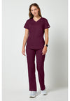 Wine - Cherokee Cherokee WW Revolution Women's Scrub Top - Detail 1 View