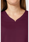 Wine - Cherokee Cherokee WW Revolution Women's Scrub Top - Detail 2 View