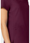 Wine - Cherokee Cherokee WW Revolution Women's Scrub Top - Detail 3 View