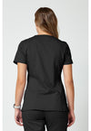 Black - Cherokee WW Revolution Women Scrub Top - Back View