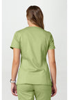 Cucumber - Cherokee WW Revolution Women Scrub Top - Back View