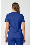 Galaxy Blue - Cherokee WW Revolution Women Scrub Top - Back View