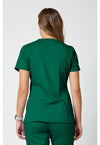 Hunter Green - Cherokee WW Revolution Women Scrub Top - Back View