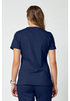 Navy - Cherokee WW Revolution Women Scrub Top - Back View
