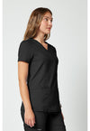 Black - Cherokee Cherokee WW Revolution Women's Scrub Top - Right Side View