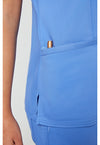 Ciel Blue - Cherokee Cherokee WW Revolution Women's Scrub Top - Detail 2 View