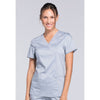 grey - Mock Wrap Top
