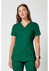 Hunter Green - Cherokee Cherokee WW Revolution Women's Scrub Top - Detail 4 View