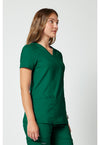 Hunter Green - Cherokee Cherokee WW Revolution Women's Scrub Top - Right Side View