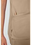 Khaki - Cherokee Cherokee WW Revolution Women's Scrub Top - Detail 2 View