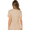 khaki - Mock Wrap Top