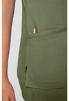 Olive - Cherokee Cherokee WW Revolution Women's Scrub Top - Detail 2 View