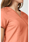 Papaya Juice - Cherokee Cherokee WW Revolution Women's Scrub Top - Detail 4 View