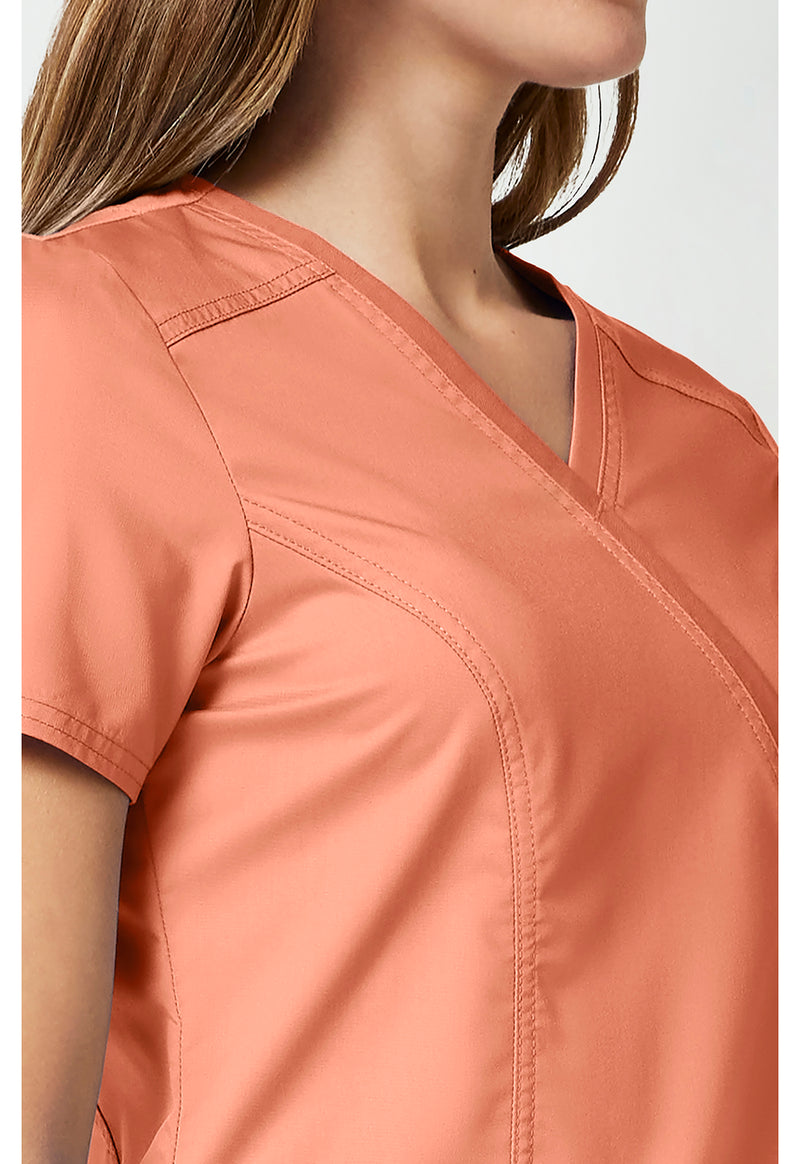 Papaya Juice - Cherokee Cherokee WW Revolution Women's Scrub Top - Detail 4 View