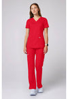 Sweet Paprika - Cherokee Cherokee WW Revolution Women's Scrub Top - Detail 1 View