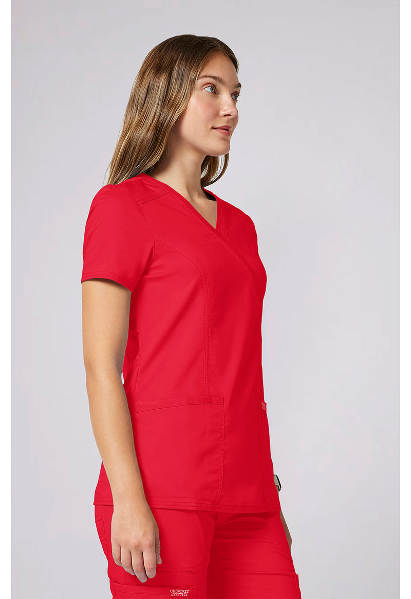 Sweet Paprika - Cherokee Cherokee WW Revolution Women's Scrub Top - Right Side View