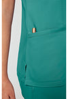 Soft Marine - Cherokee Cherokee WW Revolution Women's Scrub Top - Detail 2 View