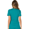 teal blue - Mock Wrap Top
