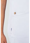 White - Cherokee Cherokee WW Revolution Women's Scrub Top - Detail 2 View