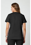 Black - Cherokee WW Revolution Women Scrub Top - Back View