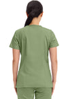 Celery Green - Cherokee WW Revolution Women Scrub Top - Back View