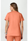 Papaya Juice - Cherokee WW Revolution Women Scrub Top - Back View