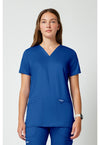Royal - Cherokee WW Revolution Women Scrub Top - Front View