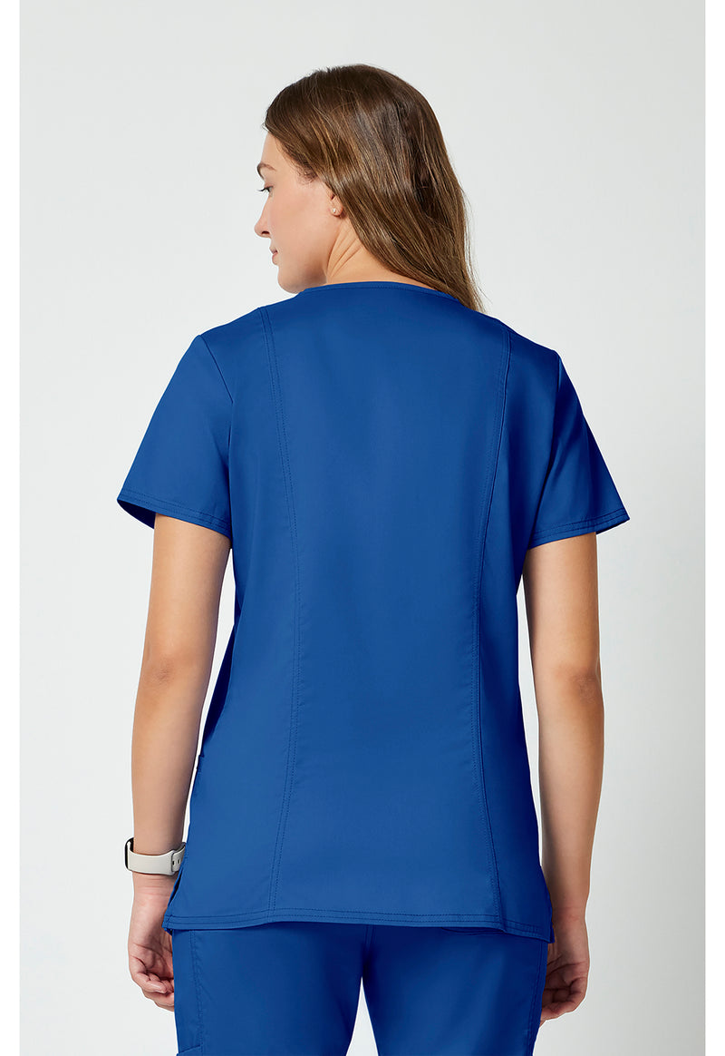 Royal - Cherokee WW Revolution Women Scrub Top - Back View
