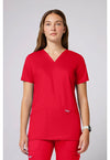 Sweet Paprika - Cherokee WW Revolution Women Scrub Top - Front View