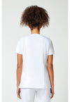 White - Cherokee WW Revolution Women Scrub Top - Back View